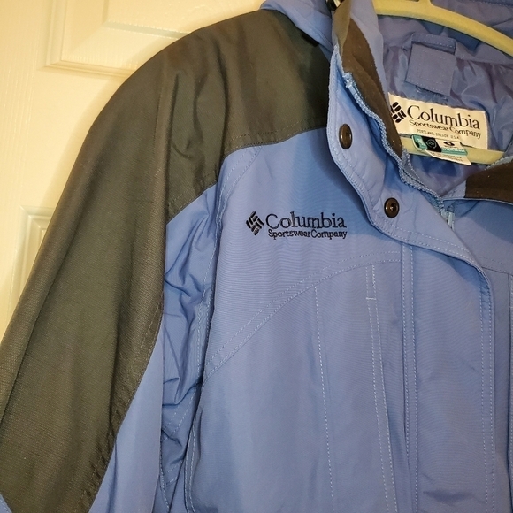 Womens Columbia Sz S Double Wammy Interchange 2-N-1 Blue Gray Ski Winter Jacket - Picture 4 of 16
